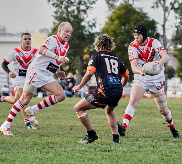 Family off the field, best mates on the field. Neil and Harrison Baker play together in the Eden Tigers' Reserve Grade team. Picture by Razorback Sports Photography. 