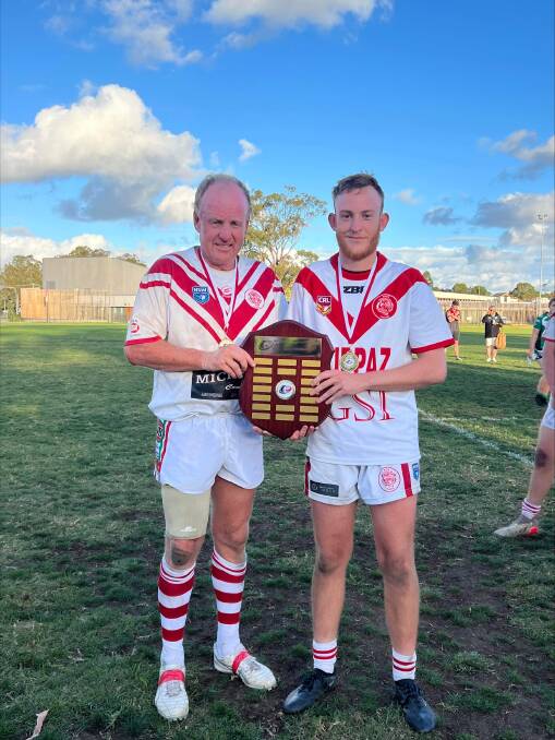 Eden Tigers Rugby League club's dynamic father-son duo - Neil and Harrison Baker. Picture supplied. 