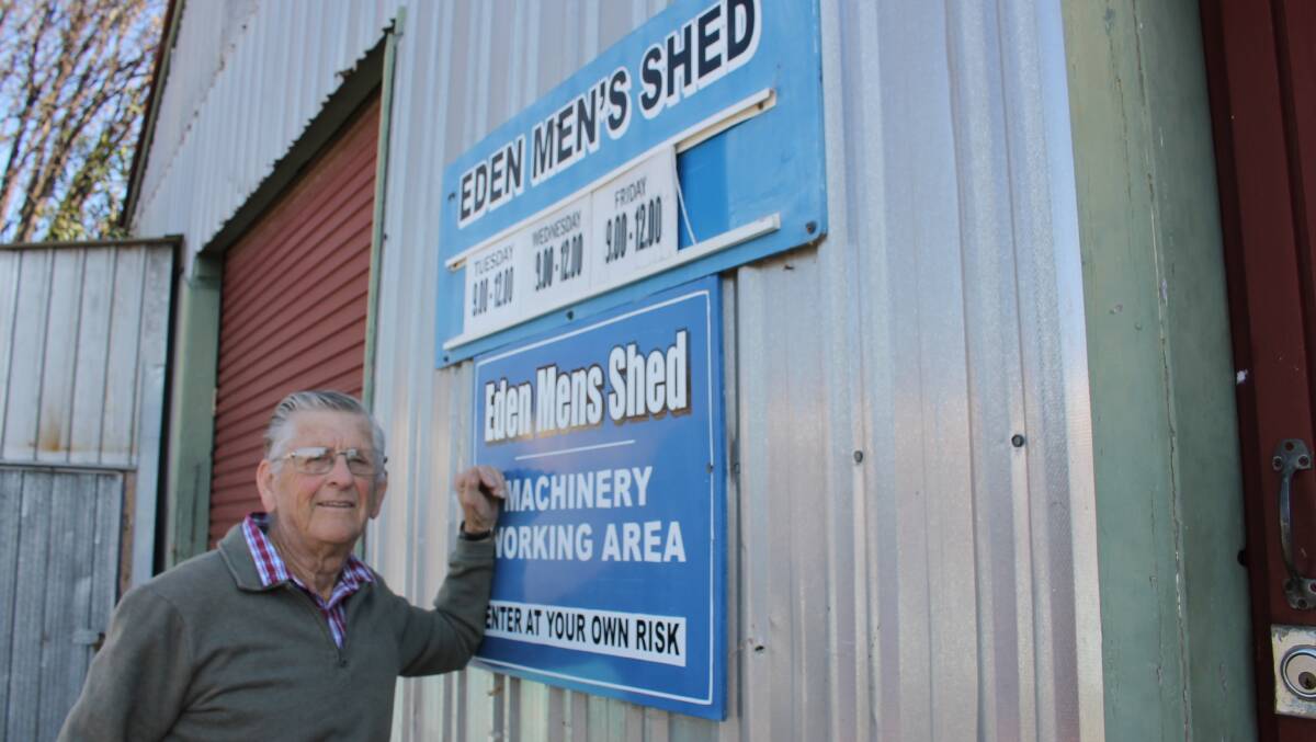MILESTONE: Eden Men's Shed president Jack Dickenson is preparing to celebrate the local shed's 10th anniversary next month. Picture: Liz Tickner 