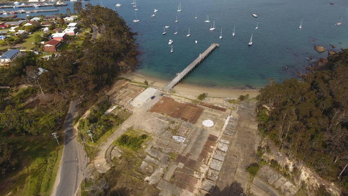 The site of the proposed marina, international hotel, conference centre and residential complex at Cattle Bay.