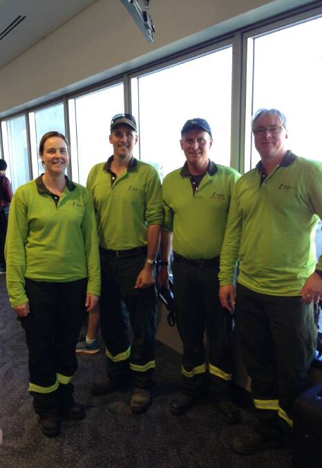 TASKFORCE: Forestry Corporation firefighters Amba Addinsall from Eden, Matt Hagon from Grafton, Brian Lynch from Walcha and Dan Allen from Casino are heading to Canada to help fight raging bushfires. 