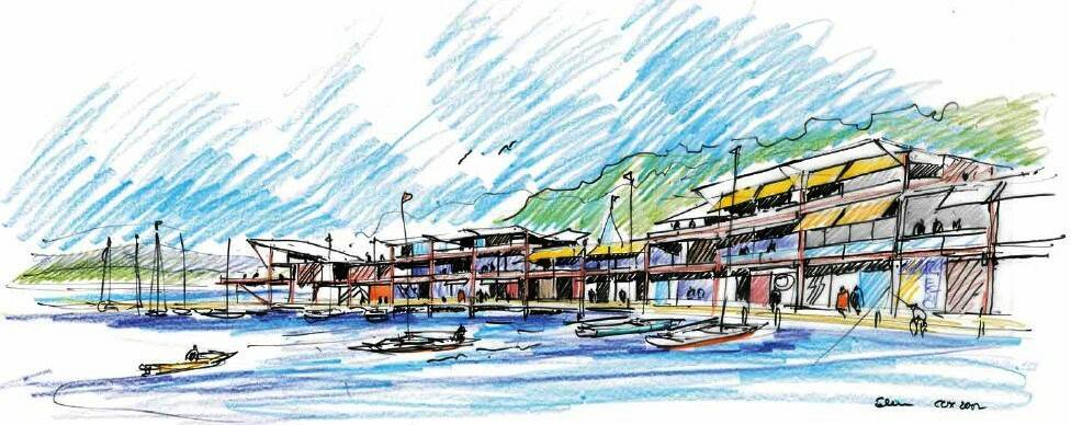 Artist's impression of the Snug Cove marina redevelopment  