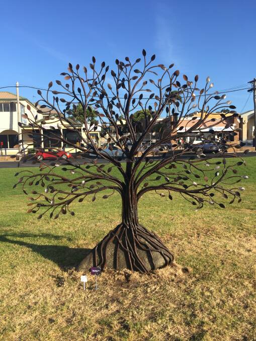 Richard Moffatt's winning sculpture 'The Giving Tree'