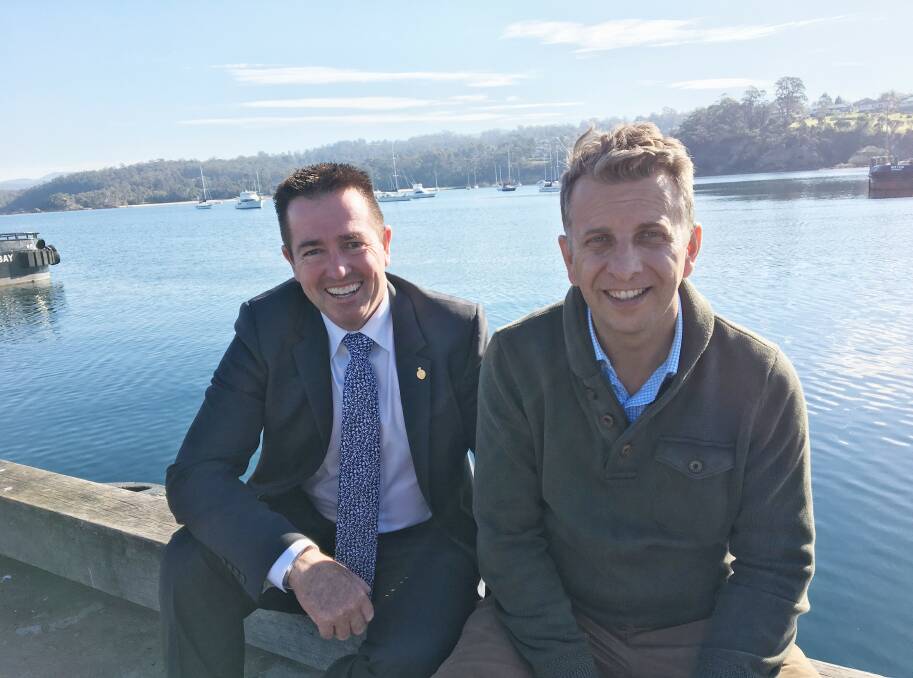 Ministers Paul Toole and Andrew Constance in Eden