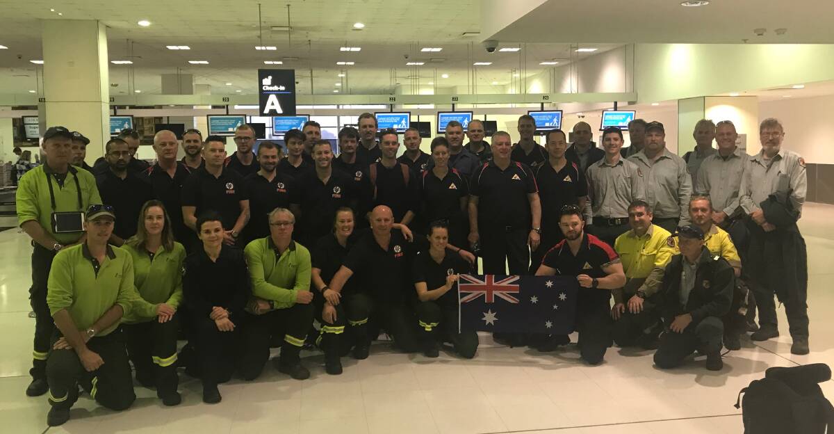 The Australian taskforce ready to fly out to British Columbia, Canada.   
