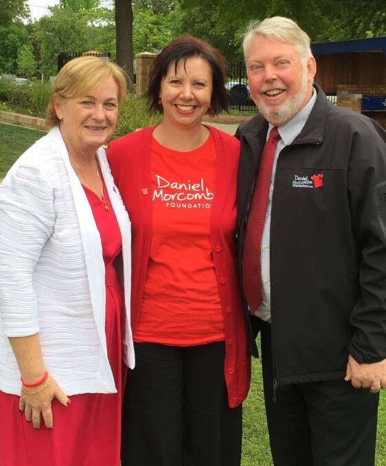 RED LETTER DAY: Daniel Morcombe's parents Denise and Bruce Morcombe chat with Bega Valley Author Melissa Pouliot ahead of the Day for Daniel Capital to Coast tour.