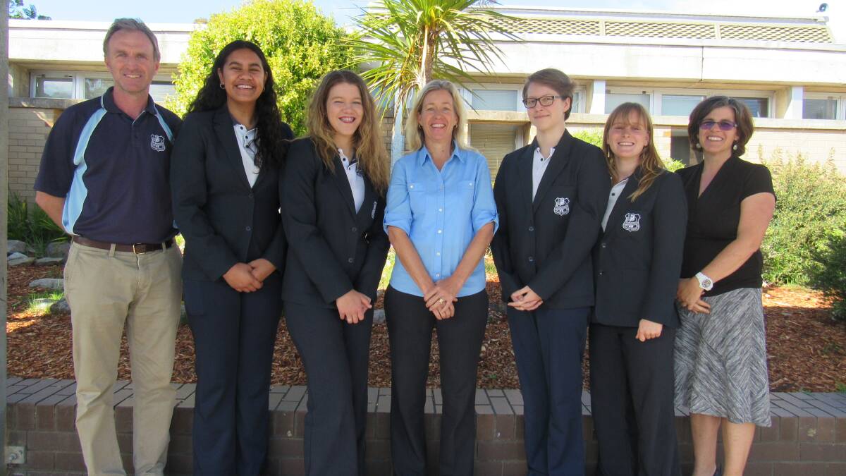 LEADERSHIP: Eden Marine High School has announced its school captains for 2018 Pelenise Ofati, Morgan Chapple, Anna Auer and Lucy-Sue Beukers.  