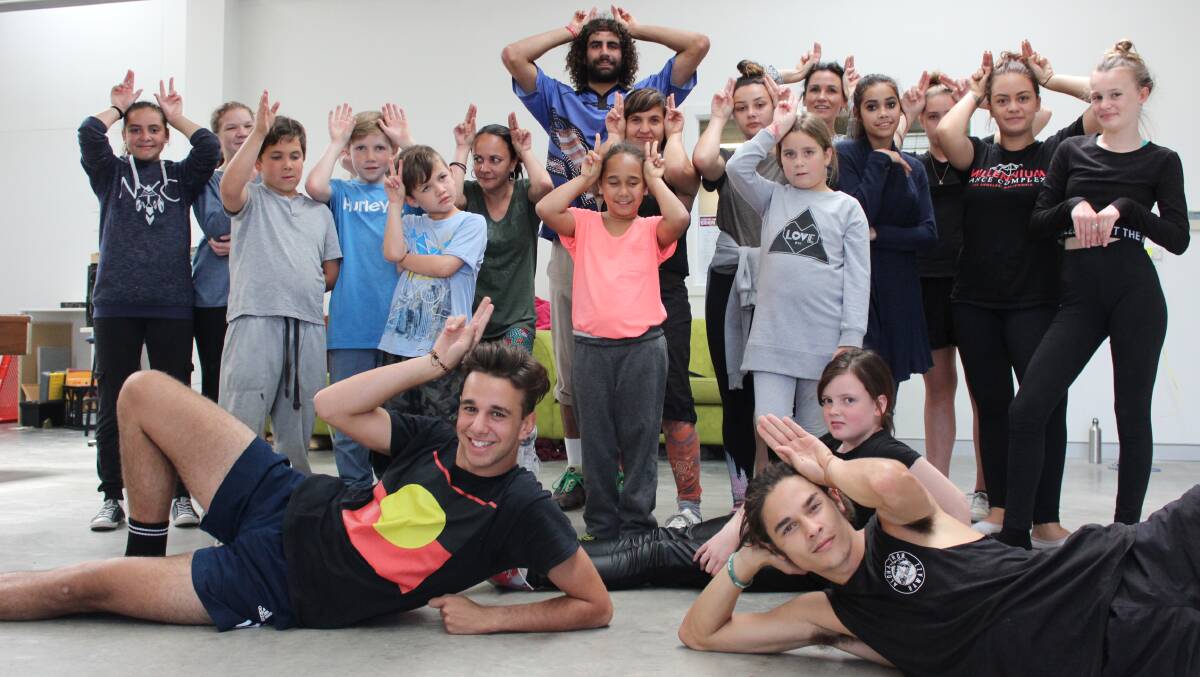Eden youth take part in a school holiday dance program with members of the NAISDA dance college. 