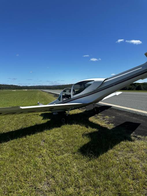 Rex Koerbin was on site quickly to clear the Merimbula Airport runway after an incident involving a light aircraft. Picture supplied