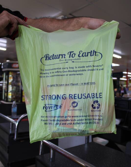 Biodegradable 'Return to Earth' bags in use at Eden IGA