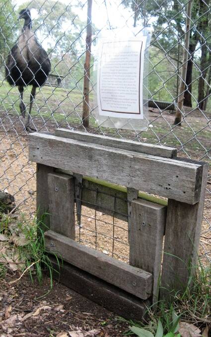 Free passage: wombat gate at Potoroo Palace, used successfully for 20 years. Picture: Lea Pinker