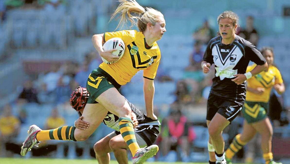 Rematch: Bega's Kezie Apps in action against the Ferns last year and will hope to claim a win at the Auckland Nines. 