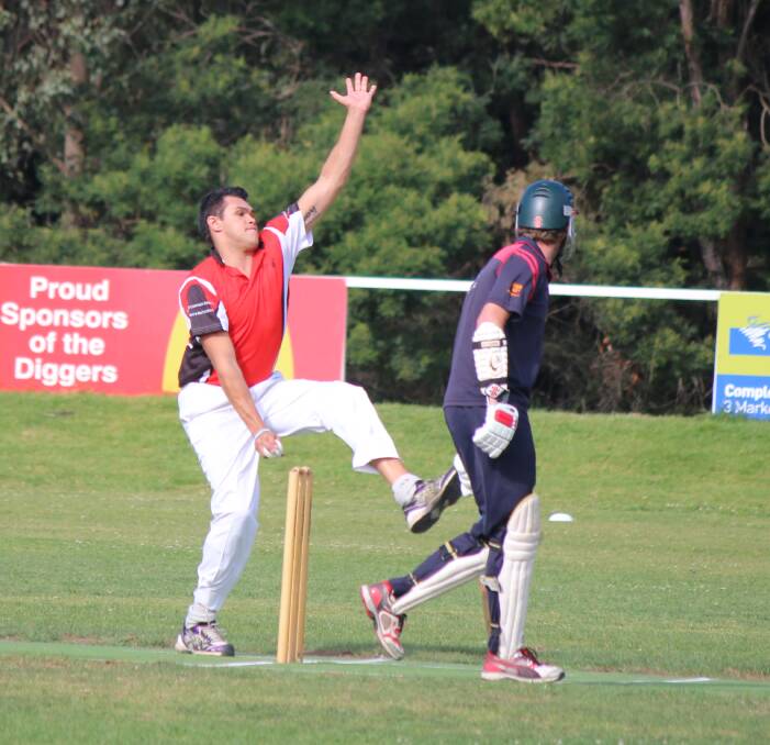 Winding up: Eden captain Tyrone Thomas winds up against the Merimbula Knights with the Knights bagging a win against the visitors on Saturday. 
