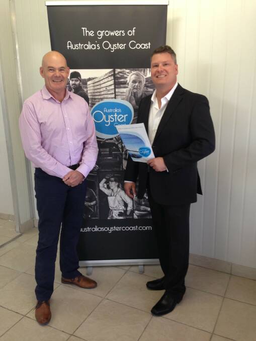 Australia’s Oyster Coast’s new CEO, Mark Allsopp (right) with Australian Operations Manager, Craig Smith. 