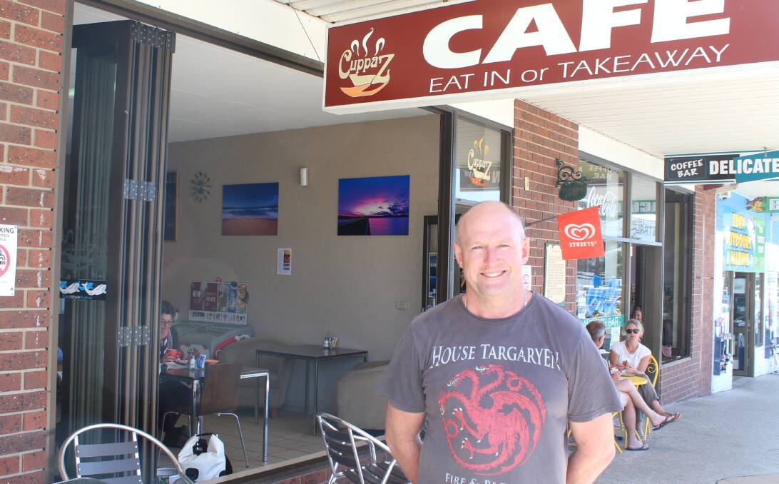 NO EFFECT: Cuppaz Cafe owner Graham White says reducing penalty rates would be good for business.