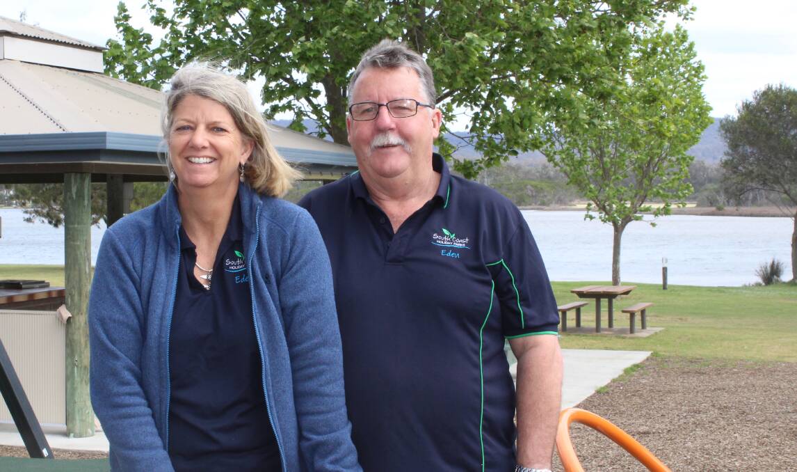 FINALISTS: South Coast Holiday Parks Eden Park managers Dinna and Chris Donhue have been recognised at the 2017 CCIA NSW Awards of Excellence.

