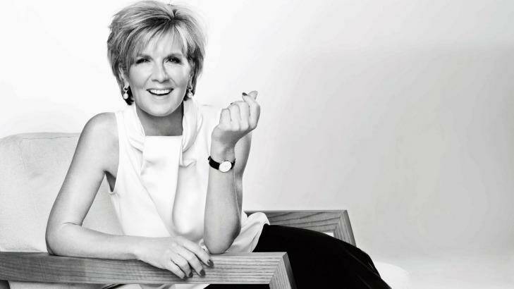 Foreign Minister Julie Bishop posed for Harper's Bazaar magazine in late 2014.