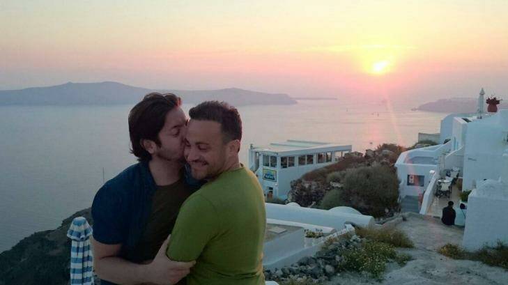 David and Marco Bulmer-Rizzi were on their honeymoon. Photo: Facebook
