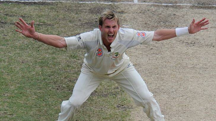 Brett Lee finished his career with 310 wickets. Photo: Sebastian Costanzo