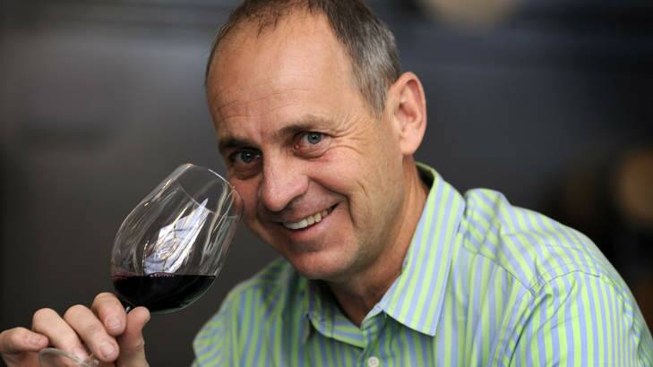 Happy winner: Stephen Pannell won for his 2013 Adelaide Hills Syrah. Photo: Grant Nowell