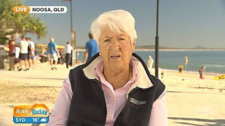 Dawn Fraser on breakfast television on Tuesday.