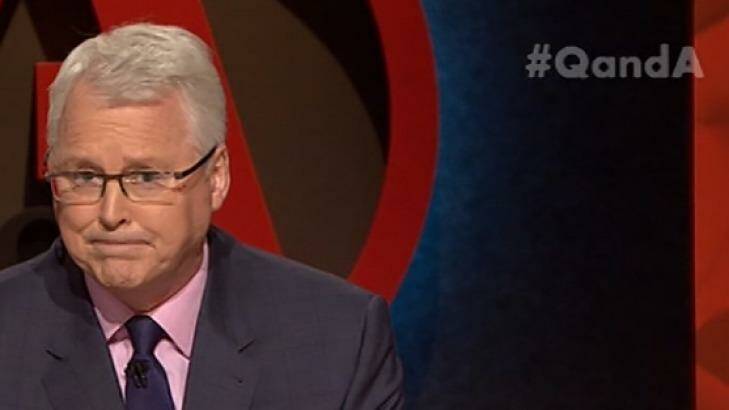 #ICantAppearOnQandA became the top trending topic on Twitter on Monday afternoon. Photo: ABC
