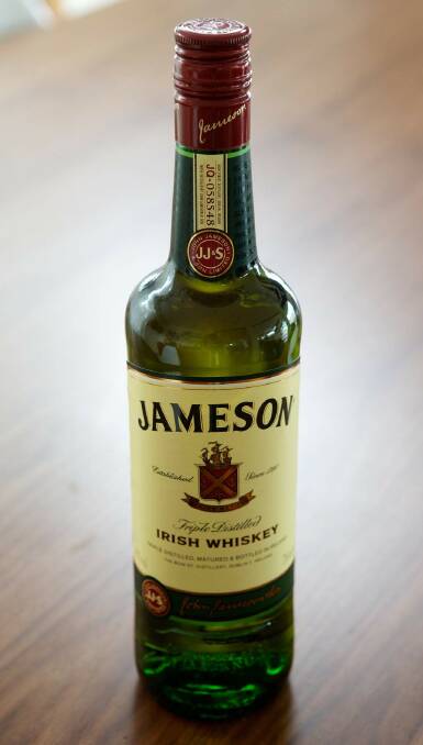 Drinking: whisky guy Wagons asks for "Jamesons or up" on his rider. Photo: Jason South