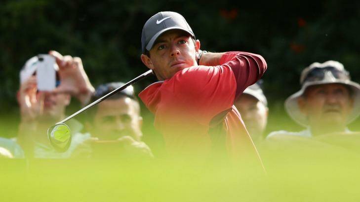 No. 1: Rory McIlroy at The Australian on Wednesday.