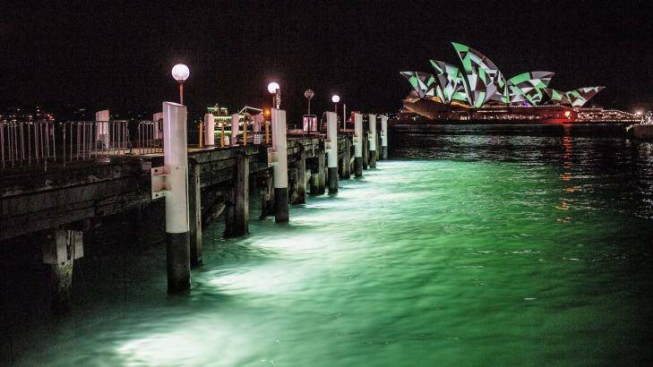 The Opera House lights up on the opening night of Vivid Festival on  in Sydney. Photo: Cole Bennetts