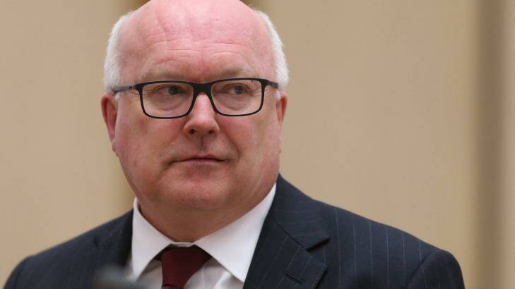 Attorney-General George Brandis is facing a fresh controversy over his feud with Solicitor-General Justin Gleeson, SC. Photo: Andrew Meares