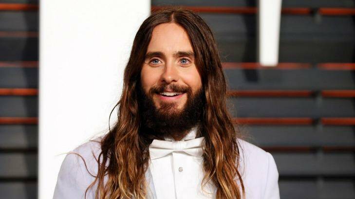 Jared Leto arrives at the 2015 Vanity Fair Oscar Party in Beverly Hills in February. Photo: Danny Moloshok