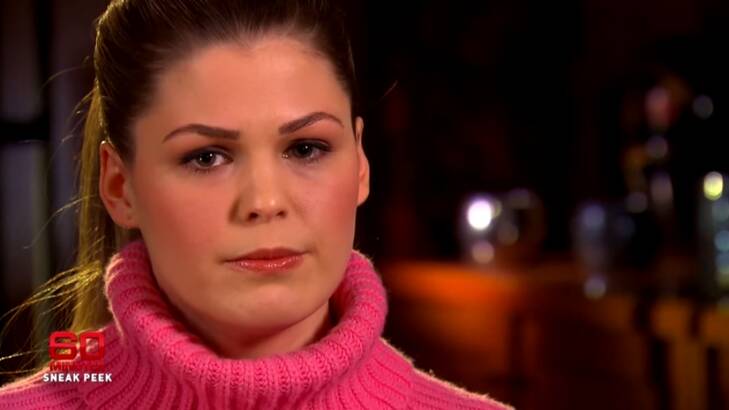 Belle Gibson during her interview with Tara Brown on <i>60 Minutes</i> last year. Photo: Supplied