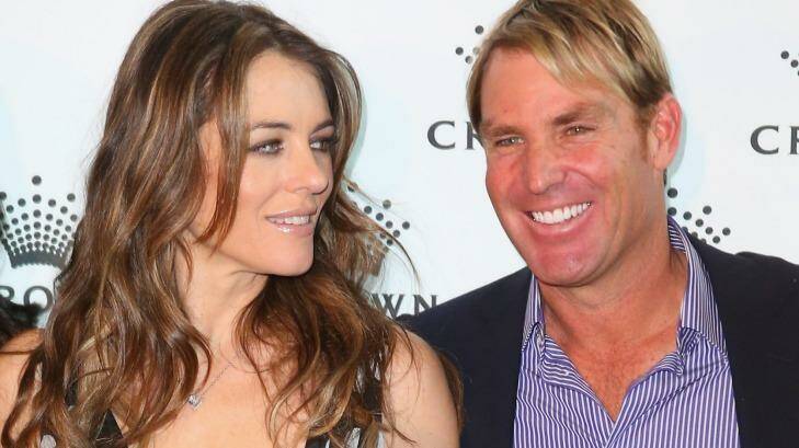 Shane Warne opened up about how uncomfortable it was that Hugh Grant would spend so much time with his ex-fiancee, Elizabeth Hurley. Photo: Scott Barbour