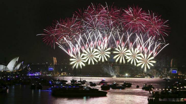 A Sydney New Year's Eve fireworks spectacular.