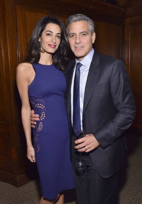 Amal and George Clooney, who are usually based in Britain, have moved to New York for work commitments. Photo: Mike Coppola