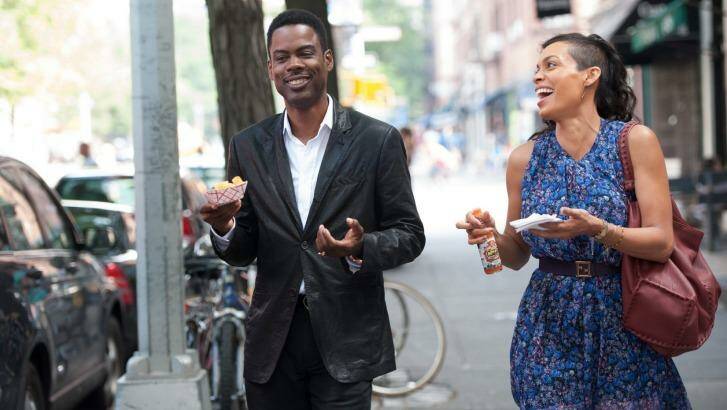 Top Five: Chris Rock as Andre Allen and Rosario Dawson is Chelsea Brown. Photo: Photo credit: Ali Paige Goldstei
