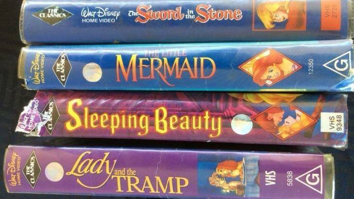 This collection of Disney titles on VHS is currently being offered on eBay Australia for $25,000. Photo: ebay