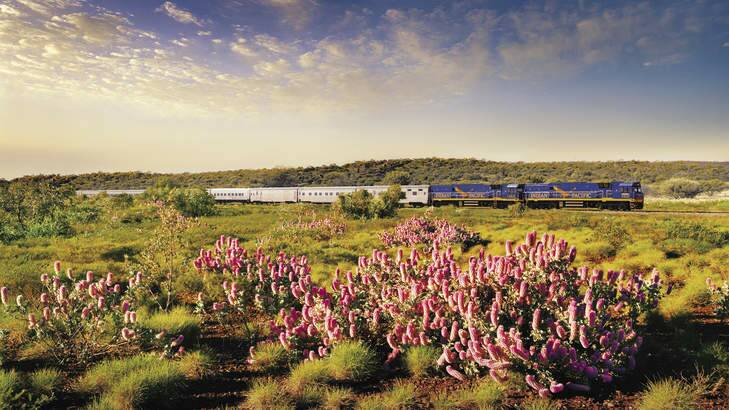 The Indian Pacific journeys to Adelaide.