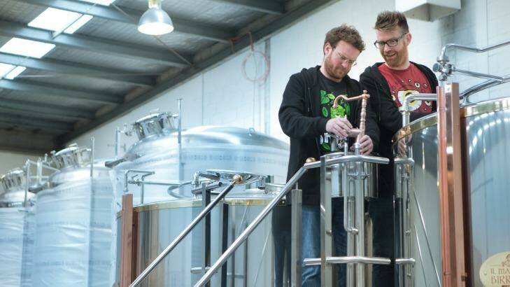 Callum and Nat Reeve plan to open their own brewery in Dandenong South. Photo: Simon Schluter