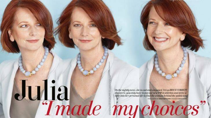 Former prime minister Julia Gillard posed for the Australian Womens Weekly in 2010.