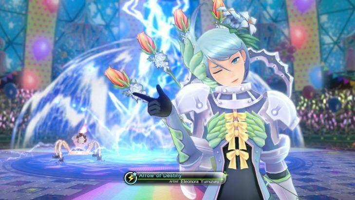 Archer Eleonora aims for your heart in <i>Tokyo Mirage Sessions</i>.