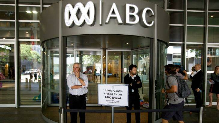 Staff cuts announced at the ABC studios in Ultimo, Sydney. Photo: Wolter Peeters