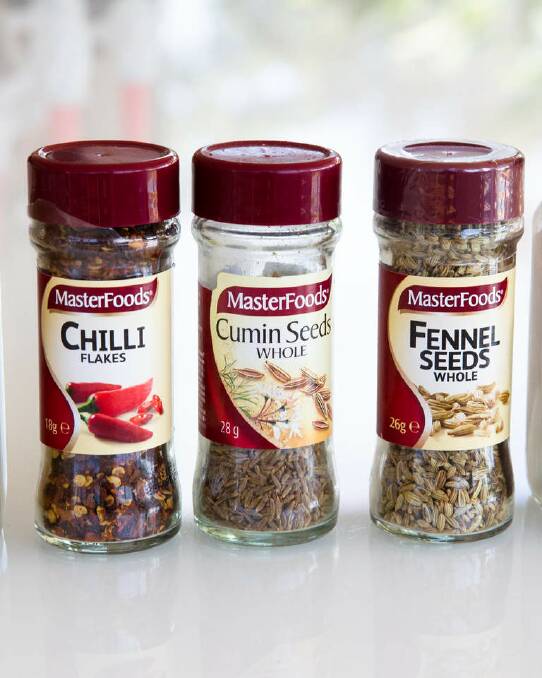 The staples: Go-to spices. Photo: Edwina Pickles