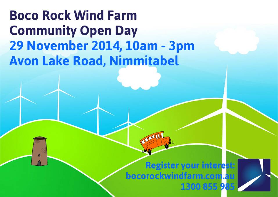 Over two-thirds of the wind turbines delivered to the port of Eden this year are now producing power at the Boco Rock Wind Farm near Nimmitabel. The community is being invited to get up close and personal with the project at a community open day on Saturday.