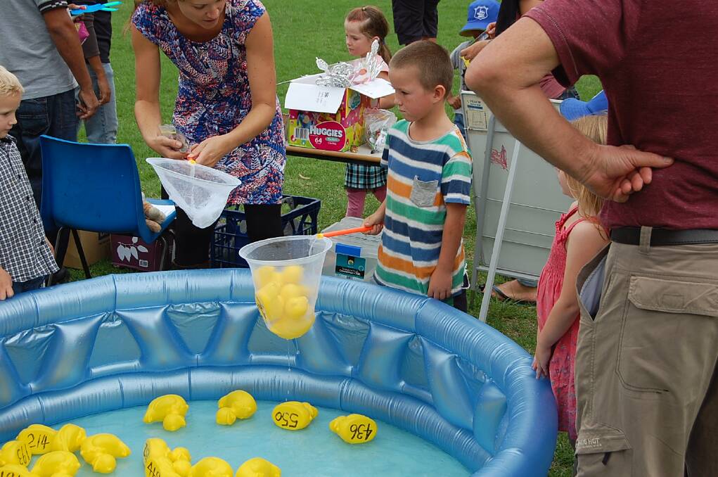 Not content with one prize-winning duck, Ryan Crofton scooped up half the pond at the Eden Public School fete on Wednesday.