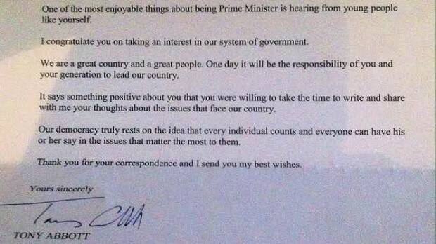 Red card for PM's reply: Claire Falls said she was offended by Tony Abbott's response to her plea for Pararoos funding. Photo: Supplied