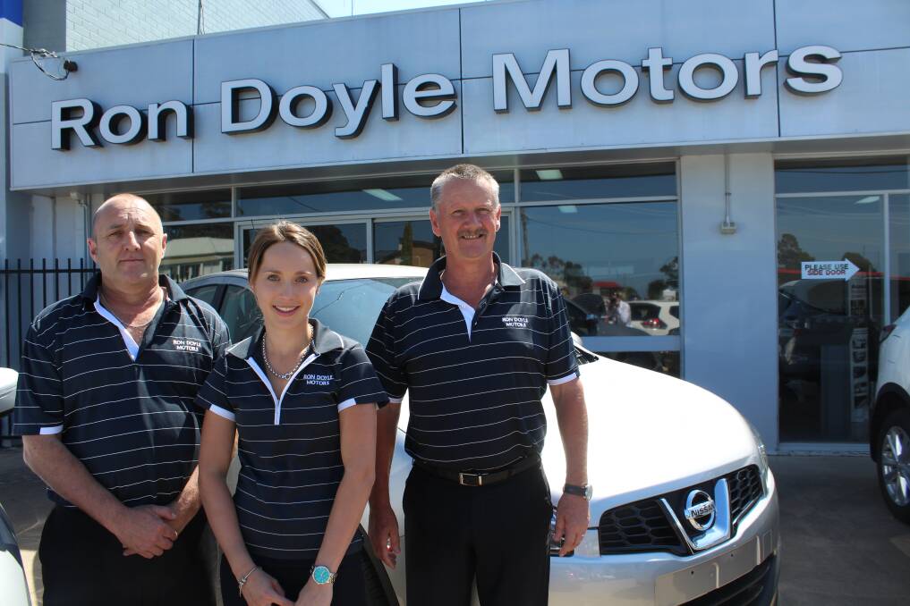 The Ron Doyle Motors service team of (from left) service manager Andrew Parkes, service adviser Teaghan George and workshop coordinator Peter Matthews are rated regional Australia’s number one in Isuzu service.