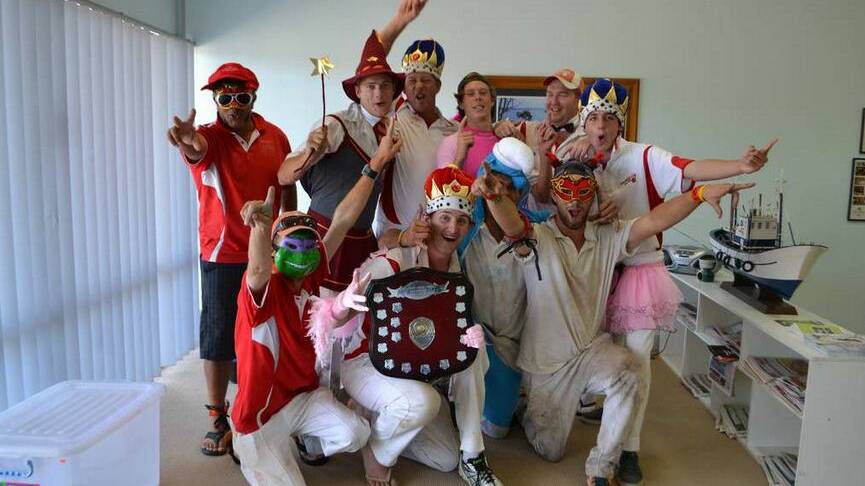 Captain Reece Wheeler (with shield) and members of the Eden A grade cricket squad celebrate their two-day cricket premiership win earlier this year. The side hopes to start the upcoming season on the front foot once again.