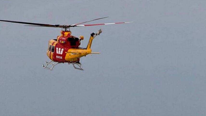The Westpac Lifesaver helicopter has rescued a man who’d become trapped by floodwaters at Bega on Sunday morning.