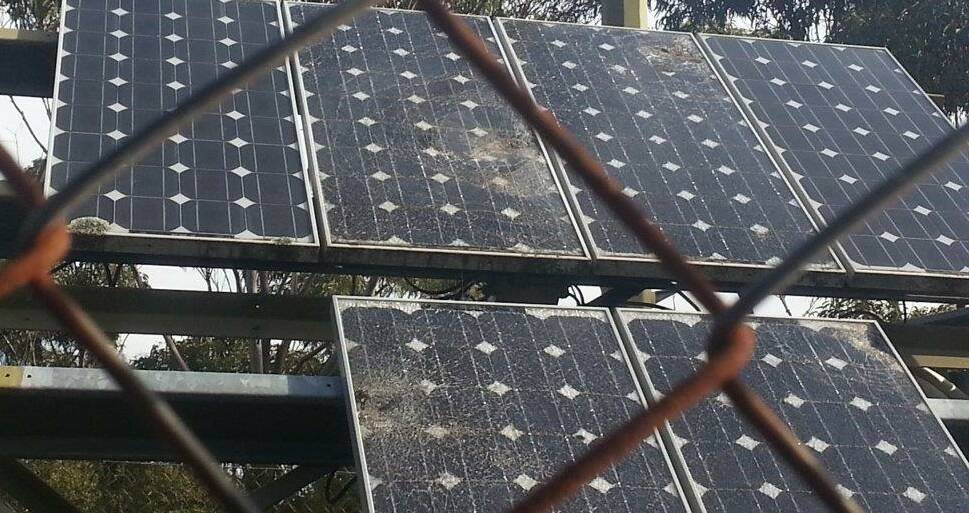The solar panels that power up Marine Rescue Eden's channel 81 appeared to have been vandalised by rocks. The channel is now back up and running.